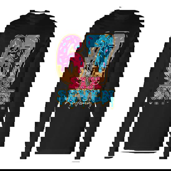 Baseball Drip Number 67 Player Or 67Th Birthday Long Sleeve T