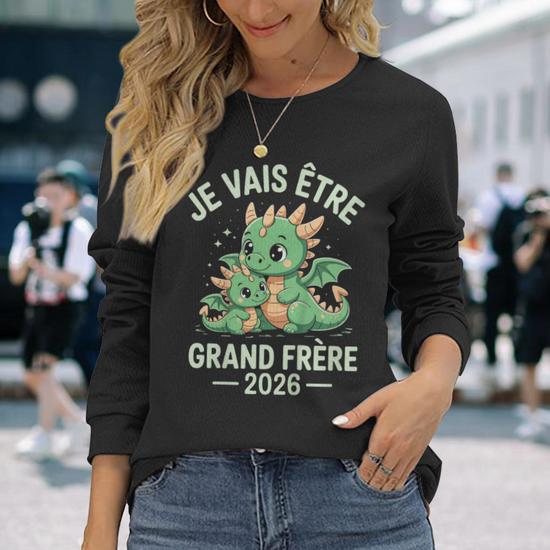 T-shirt "Grand Frère 2026" - Annonce De Grossesse Et Cadeau Pour Futur Grand Frère