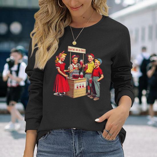 You're In A Cult Long Sleeve T-Shirt | Seseable UK
