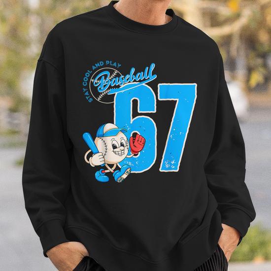 67 Baseball Lifestyle 101 Baseball Sweatshirt - Seseable