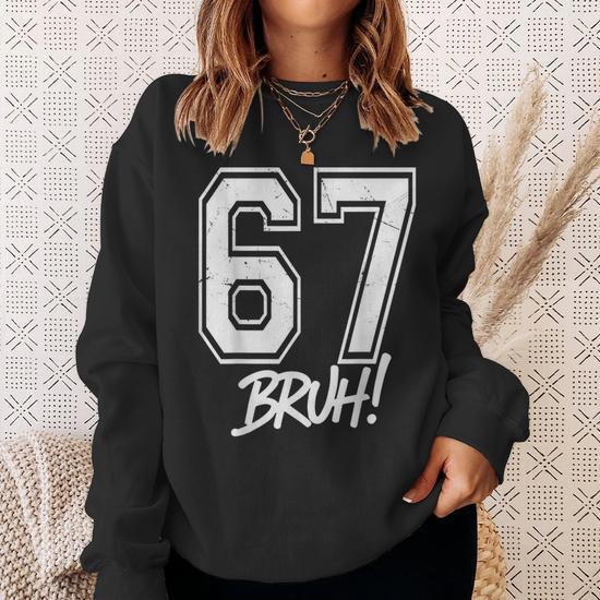 Produktbild von Six Seven 6 7 Lustige 67 Gen Alpha Slang 6-7 Meme-Schule Pullover Hoodie
