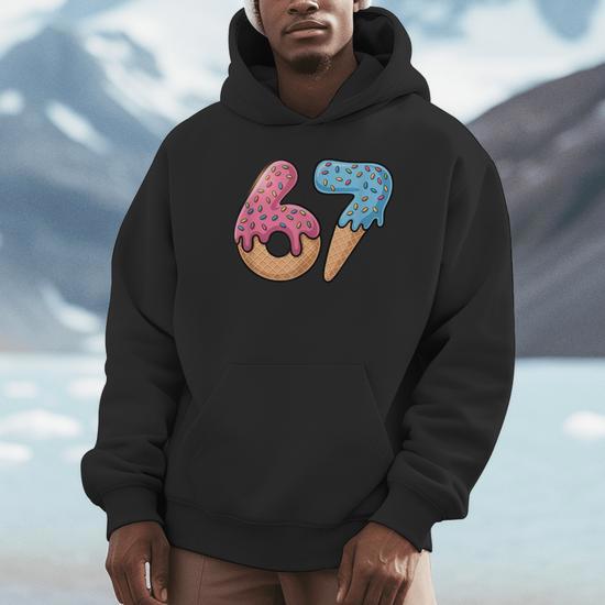 67 Jumper Hoodies Kids Six Seven Gedrukt Hoodie