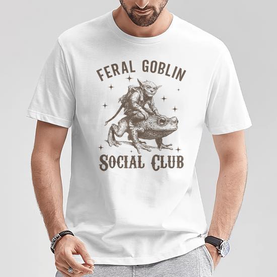Goblincore Feral Goblin Social Club T-Shirt - Monsterry DE