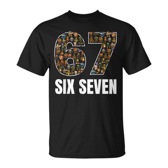 Kids Meme 67 Six Seven 6 7 Italiaanse Brainrot Kids T-Shirt