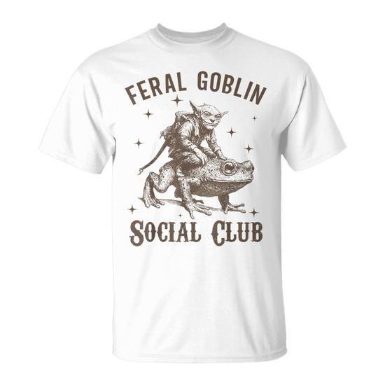 Goblincore Feral Goblin Social Club T-Shirt - Monsterry