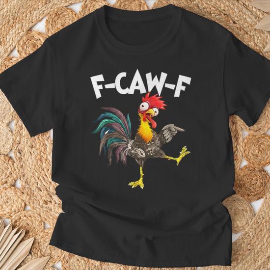 T-shirt Humour Poulet Mème Vintage - Noir - Femme - Marque Fruit Of The Loom - Neuf Avec étiquettes