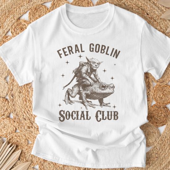 Goblincore Feral Goblin Social Club T-Shirt - Monsterry DE