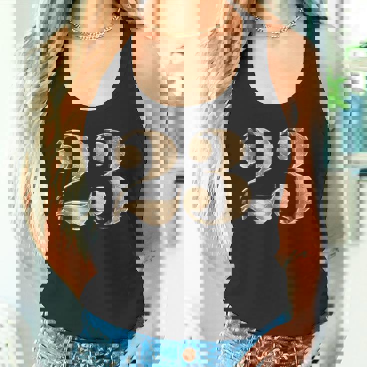 23 23 誕生日 お気に入り 数字 フルール・ド・リス タンクトップ