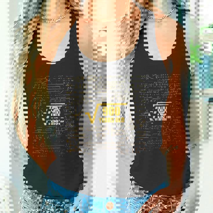 30歳の誕生日 四角根 900 30歳 算数 楽しい タンクトップ