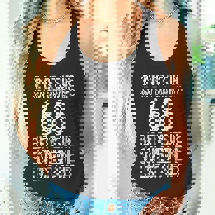 68歳の誕生日に 面白い68歳の誕生日 タンクトップ