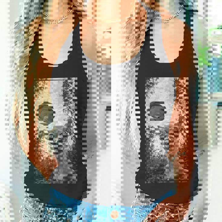 Alien Ufo Meme Chihuahua エイリアン Ufo ミーム チワワ タンクトップ