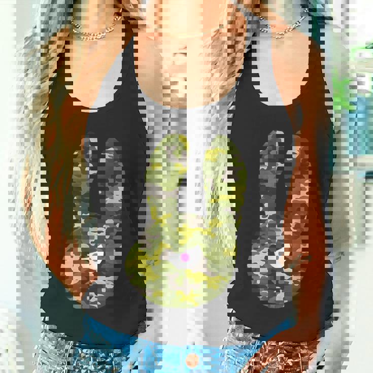 Badうさぎ星人 グリーン迷彩 タンクトップ