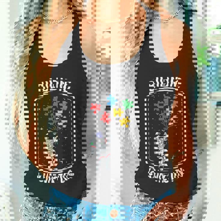 Building Connection Astronaut Autism タンクトップ