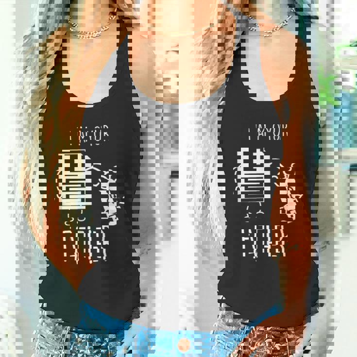 Cute & Usb Floppy Disk I Am Your Father Pun タンクトップ