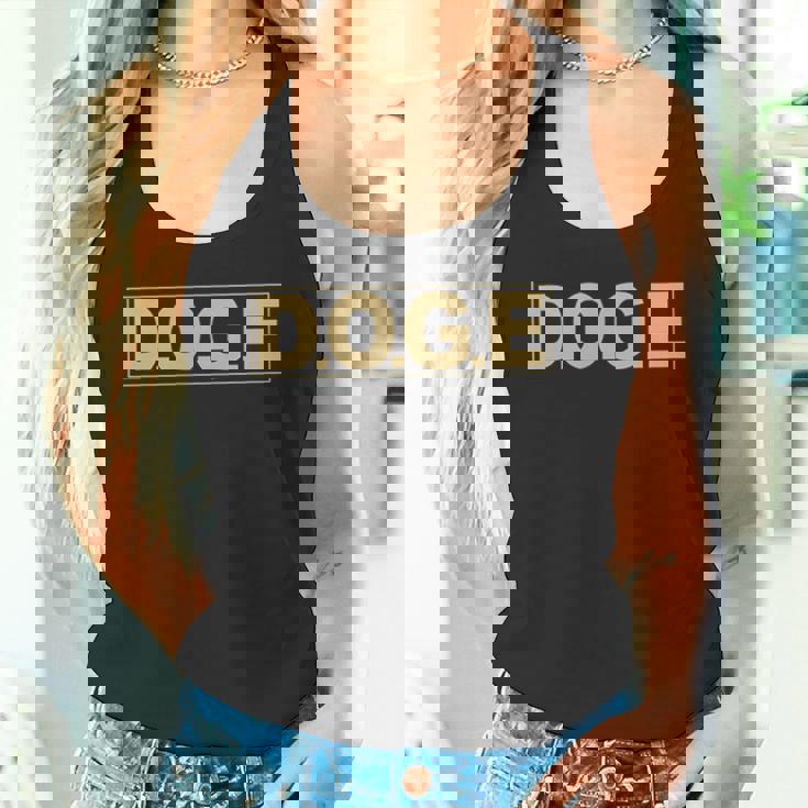 Doge DOGE 政府省 効率性 Meme タンクトップ