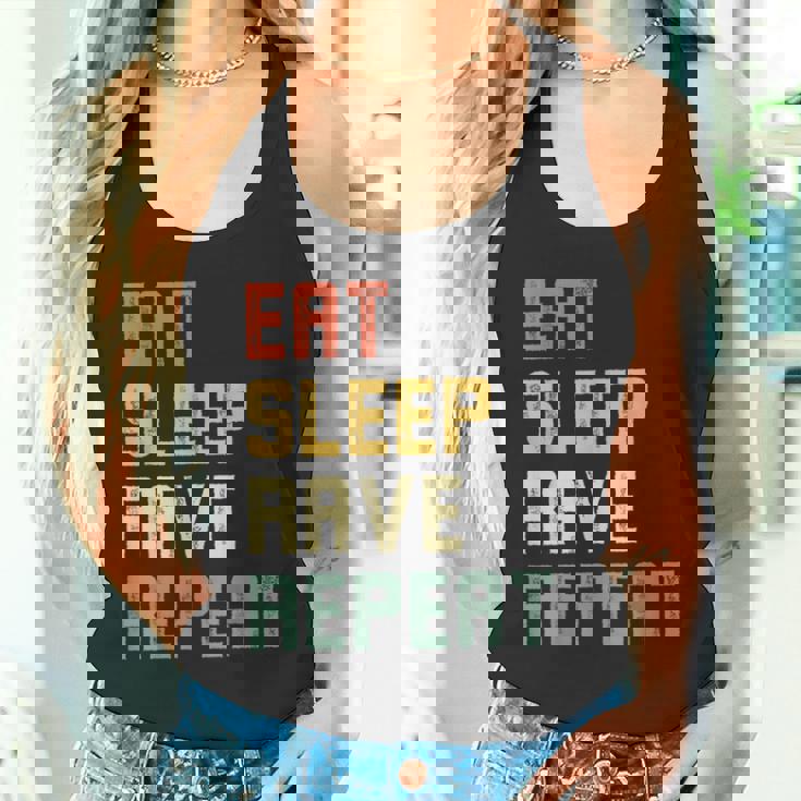 Eatleep Rave Repeat Edm テクノ タンクトップ