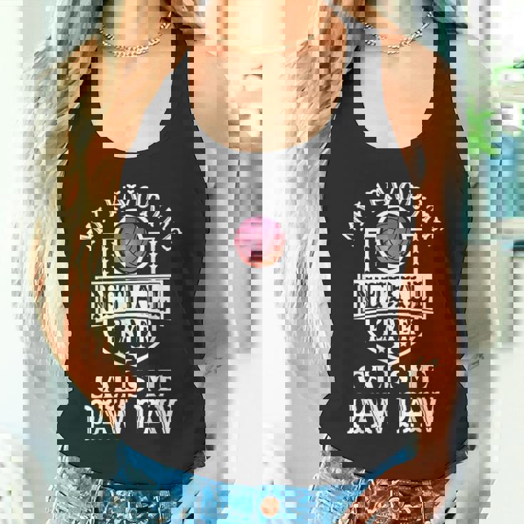 My Favorite Netball Player Calls Me Paw-Paw Outfit Netball Tank Top