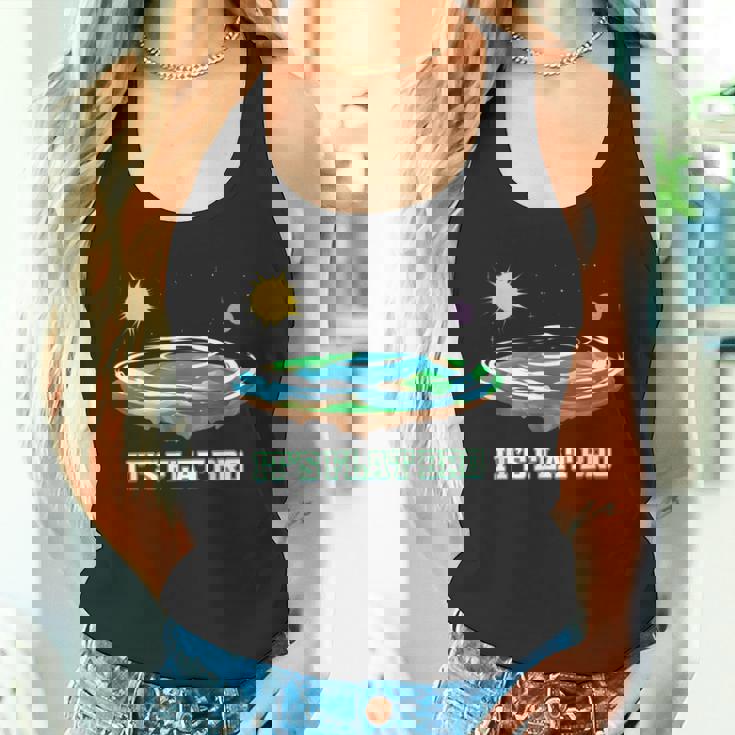 Flat Earth It's Flat Bro Conspiracy フラットアース タンクトップ