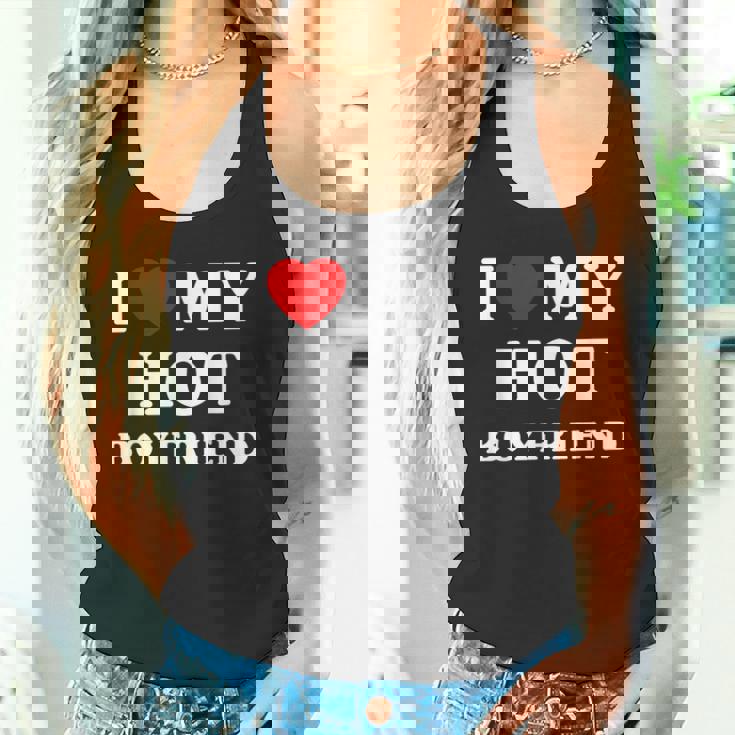 I Love My Hot Boyfriend シャツ マッチング I Heart My Boyfriend タンクトップ
