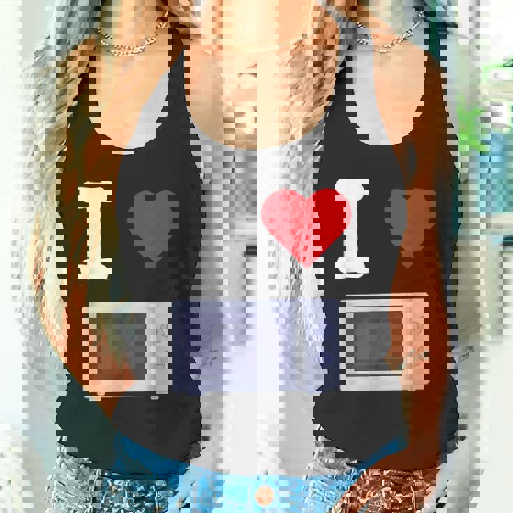 I Love 電子レンジ オーブン 料理 暖房 食品 キッチン 家電 タンクトップ