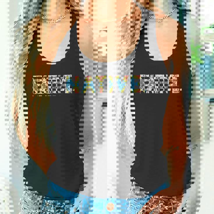 Native America ネイティブアメリカン 先住民 アンティーク調 タンクトップ