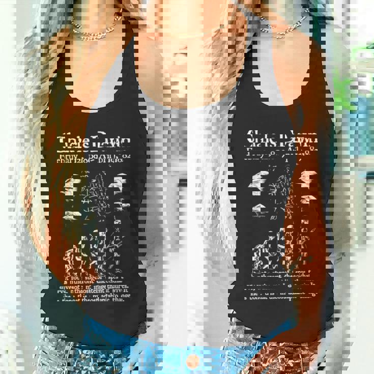 Nerdyintage ダーウィン進化生物学科学教師 タンクトップ