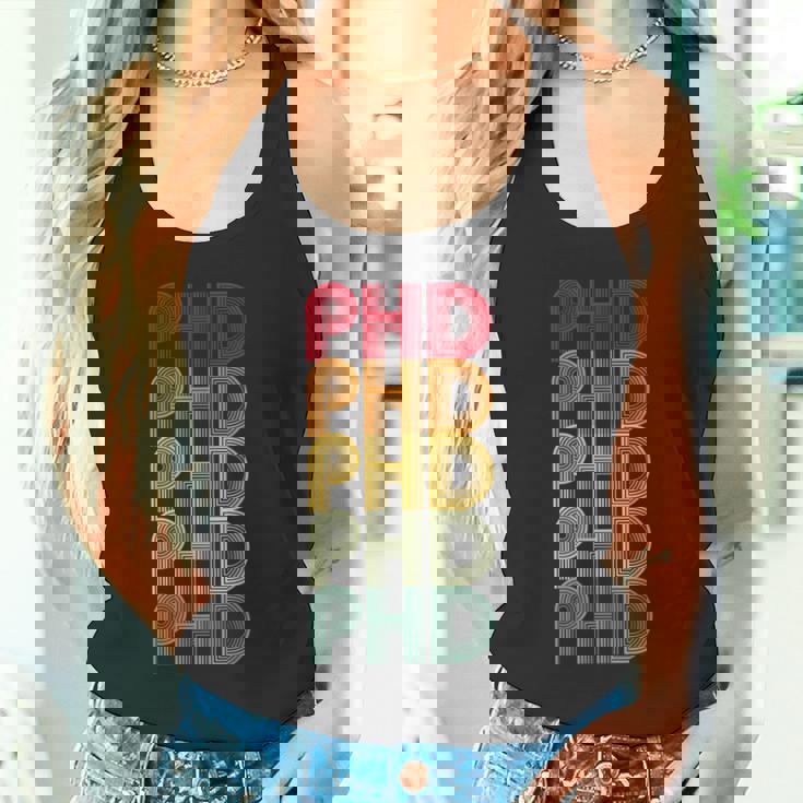 Phdレトロドクターphdスクールファニー。 タンクトップ