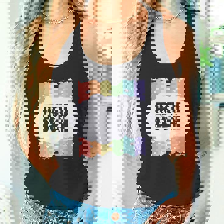 Proud Brah ゲイプライドフラッグ ジェンダー平等 パステルブラ 長袖tシャツ タンクトップ