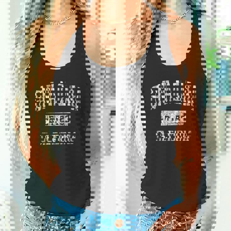 Santa Clara California Ca ビンテージ 確立されたスポーツデザイン タンクトップ