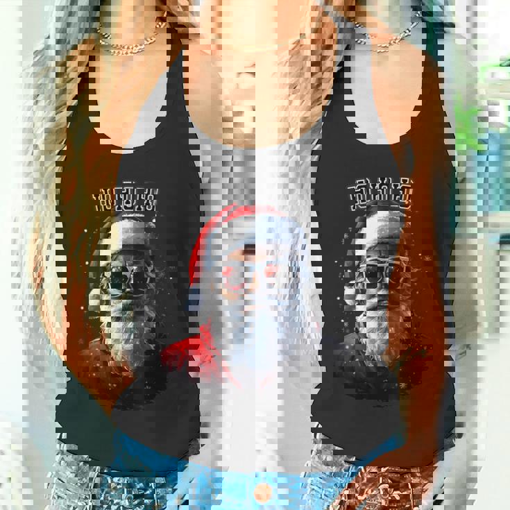 Sarkastischer Cooler Weihnachtsmann Mitonnenbrille Undchnee Weihnachten Tank Top