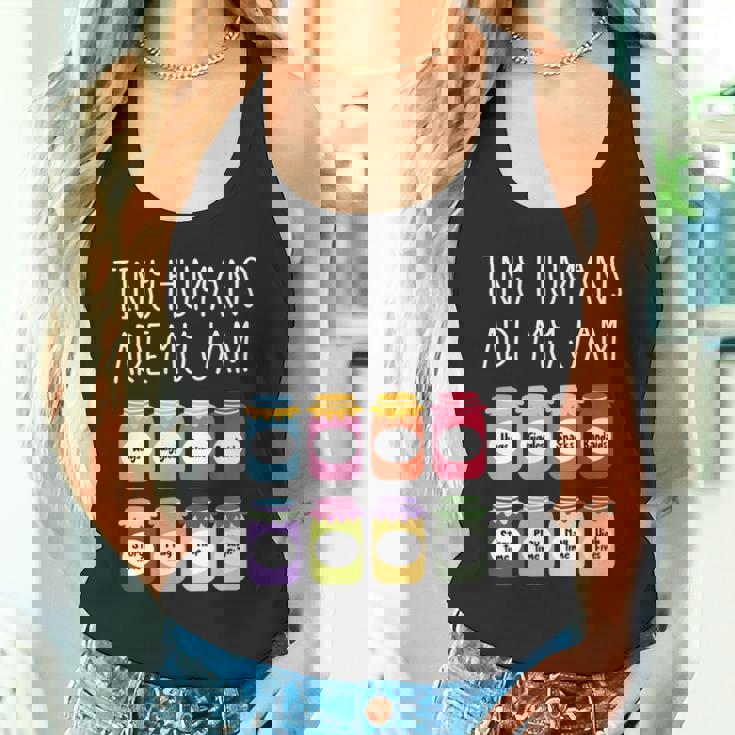 Tiny Humans Are My Jam 幼稚園保育士 長袖tシャツ タンクトップ