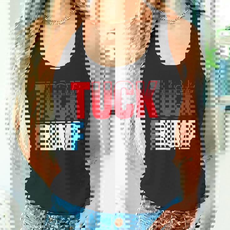 Tuck Frump 面白いアンチトランプデザイン。 タンクトップ