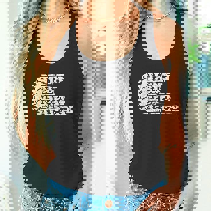 Volleyball Bump Set Spike Repeat Beach Volleyball Tank Top