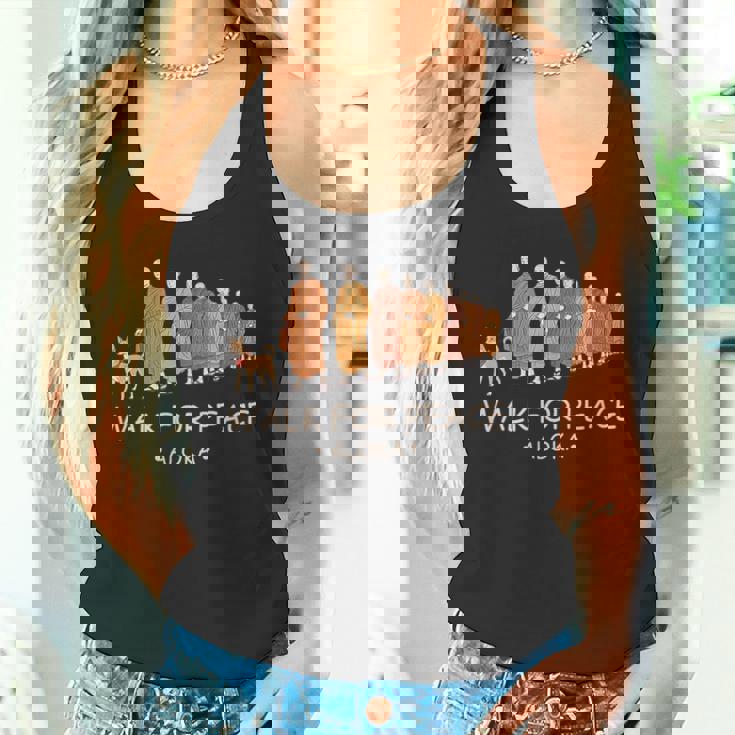 Walk For Peace Monks With Aloka Dog タンクトップ