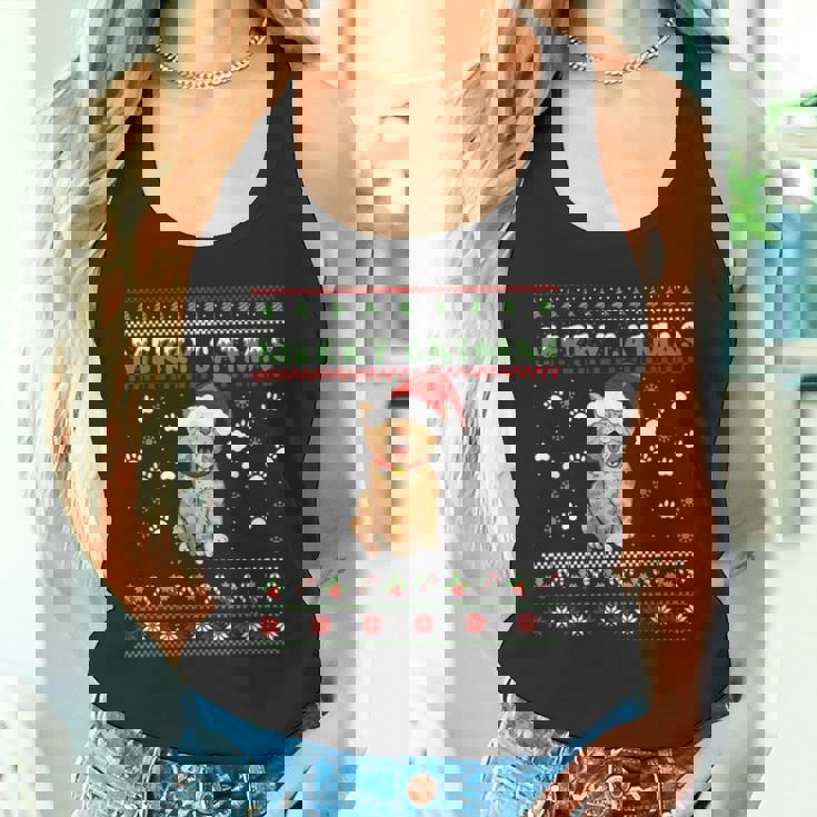 Weihnachten Mitüßer Katze Frohe Weihnachten Merry Catmas Tank Top