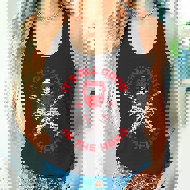 Welder ファニー溶接フード 父の日 タンクトップ