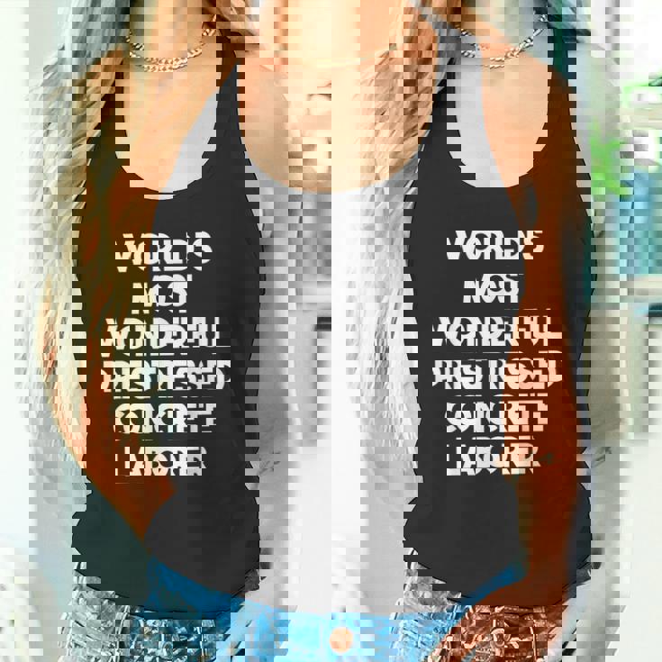 World's Most Wonderful プレストレストコンクリート労働者 タンクトップ