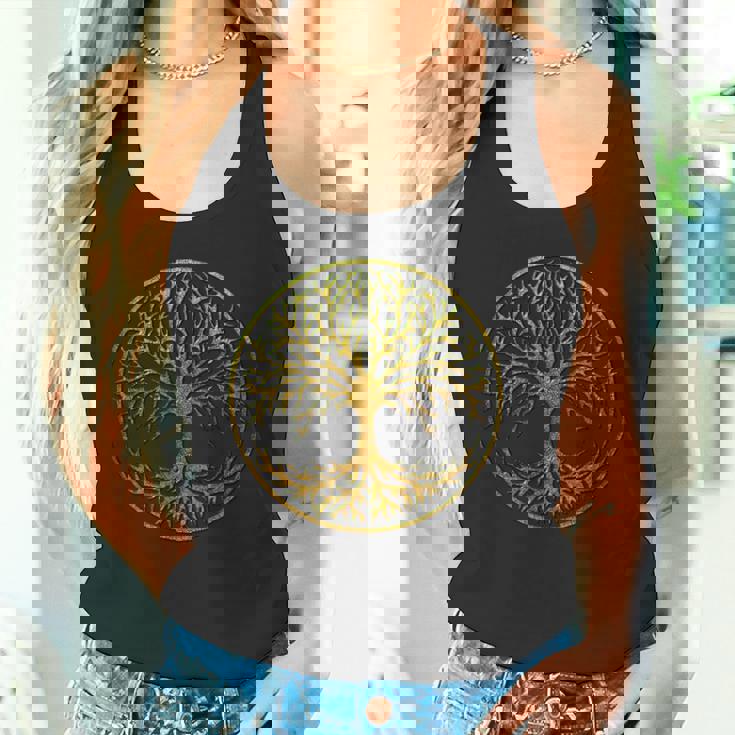 Yggdrasil、ケルトの生命の木、北欧神話tシャツ タンクトップ