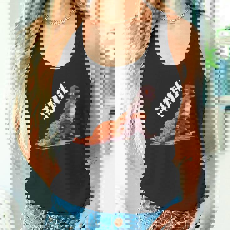 かわいい赤ちゃん猿の名前付きパンチシャツパンチモンキーサポーター タンクトップ