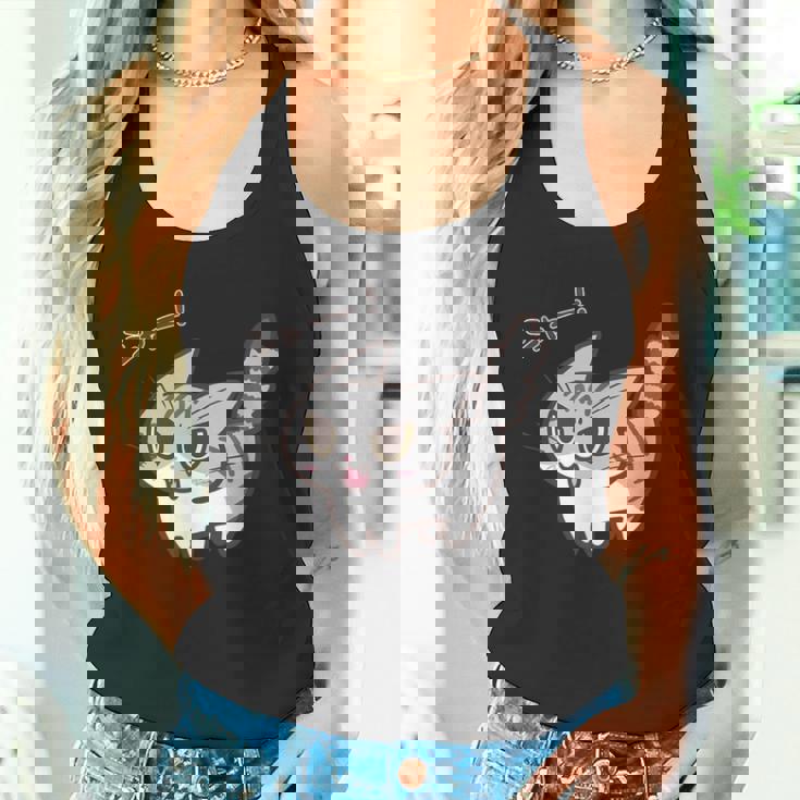 ねこシャーサバトラ白猫ver タンクトップ