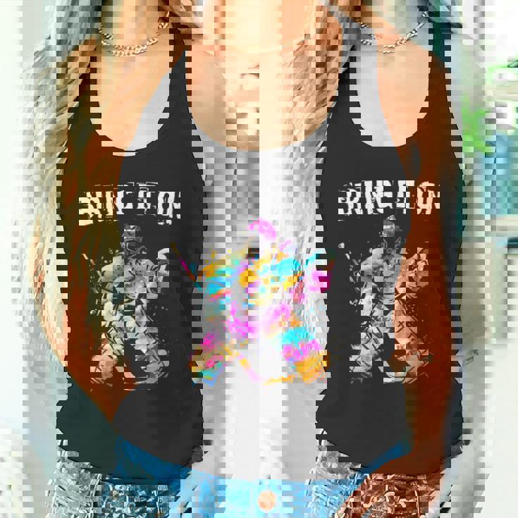 アイスホッケー選手 ゴールキーパー アイスホッケーゴールキーパーギフト タンクトップ