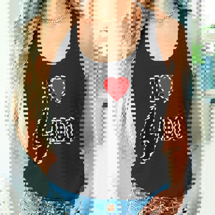 アイラブ・Sado 佐渡島 地図（I Love ハート）【47都道府県】Jimo-T ジモティ お土産 面白 タンクトップ