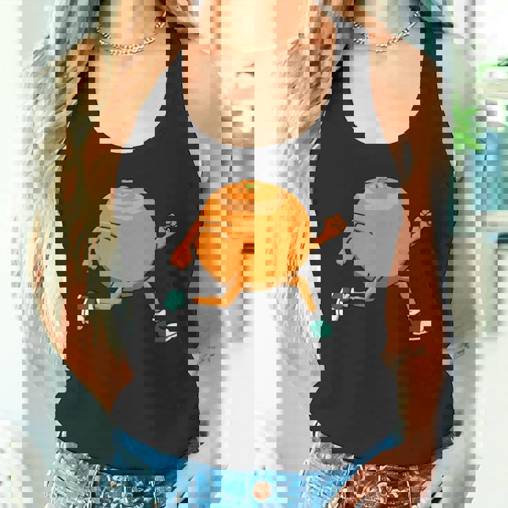 アイロニック・オレンジ・ランニング・マラソン・ホビーランナー タンクトップ