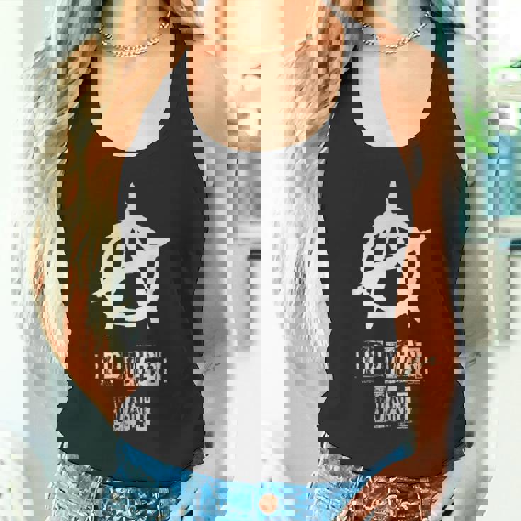 アナーキーサイン、カオス、パンク、パンクロック、アナーキー タンクトップ