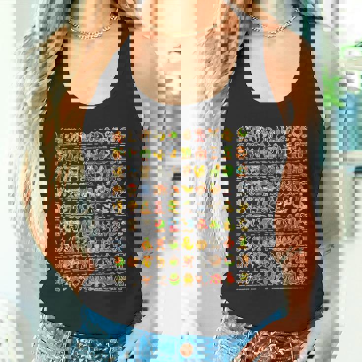 イタリア語-ブレインローz世代面白いミーム90ブレインロットキャラクター 長袖tシャツ タンクトップ