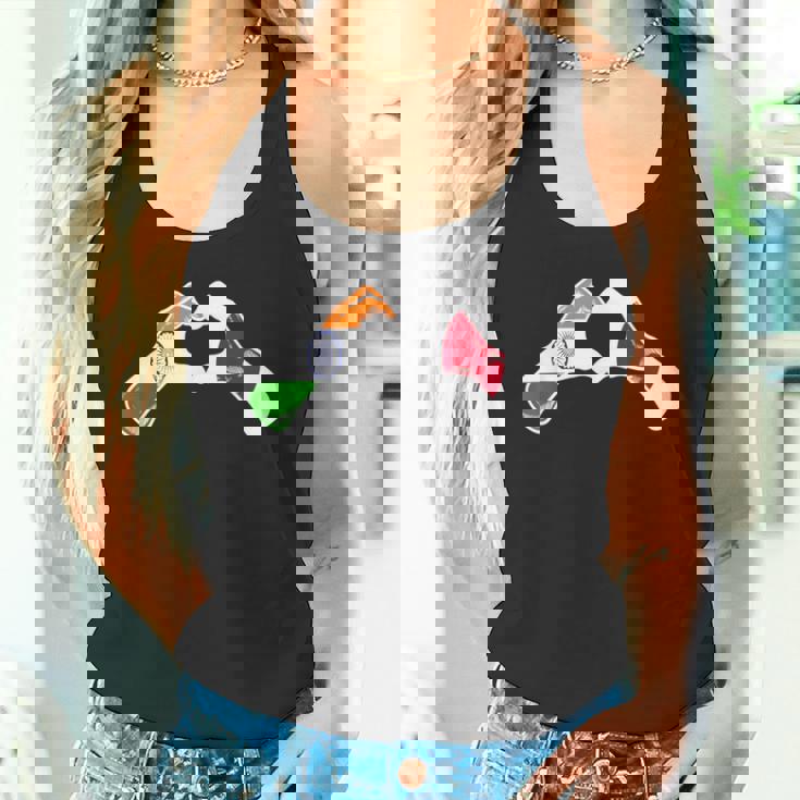 インド日本国旗 インド日本ハート タンクトップ