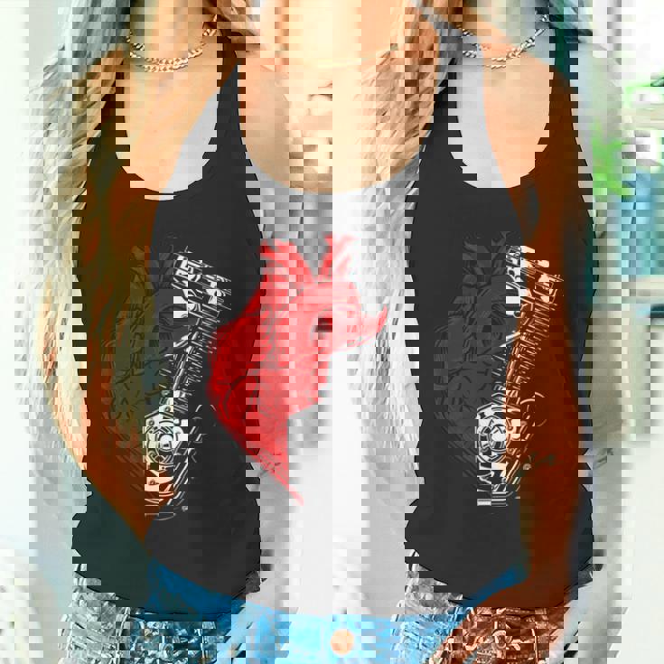 オートバイ エンジン バイカー アンチバレンタインデー 面白いグラフィック 長袖tシャツ タンクトップ