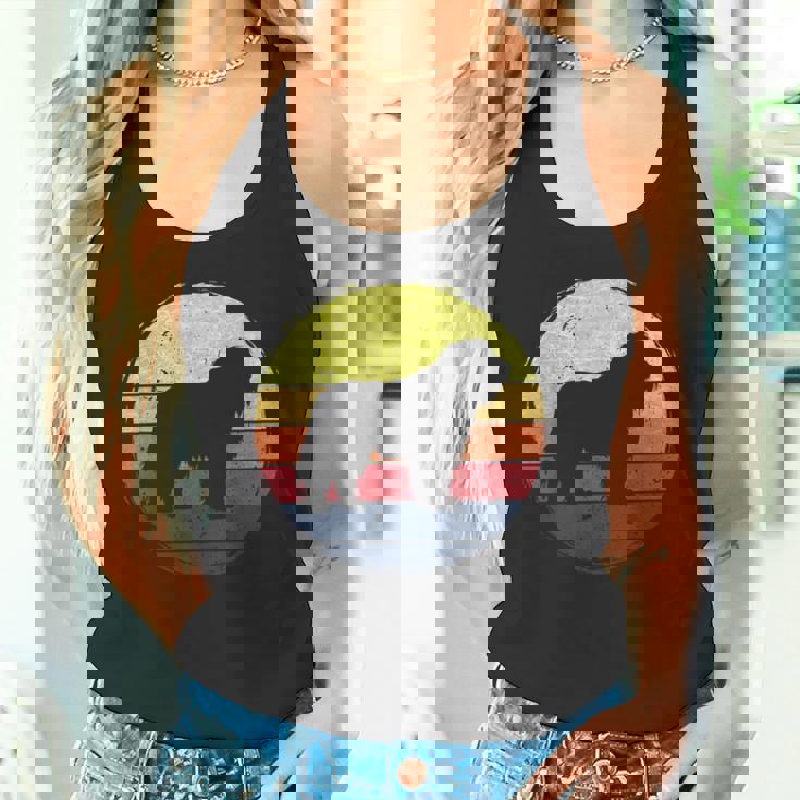 オールドイングリッシュシープドッグドッグレトロデザイン タンクトップ