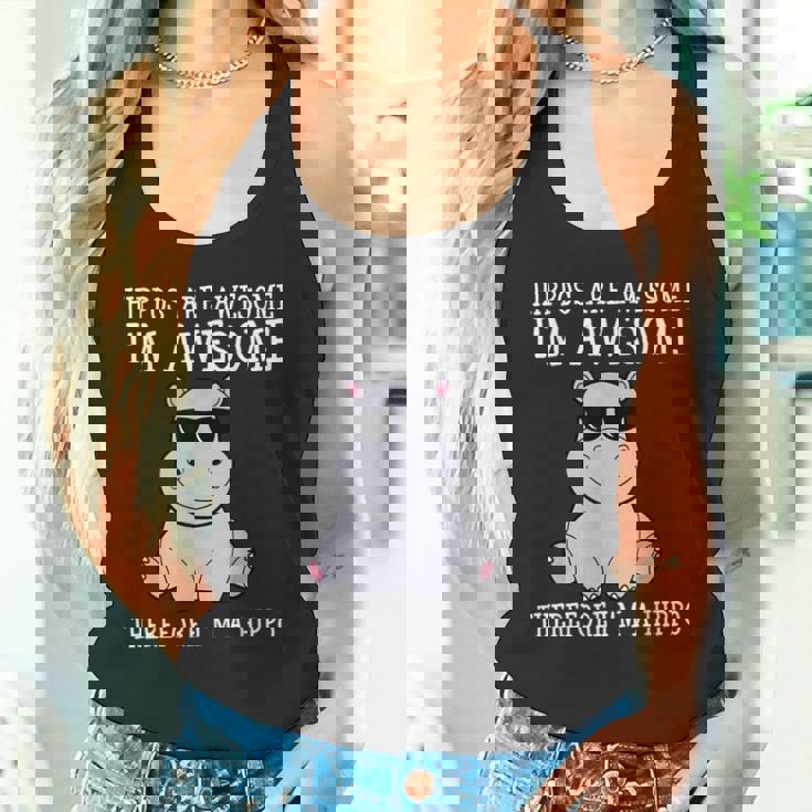 カバはすごいだから私はカバの面白いカバだ タンクトップ