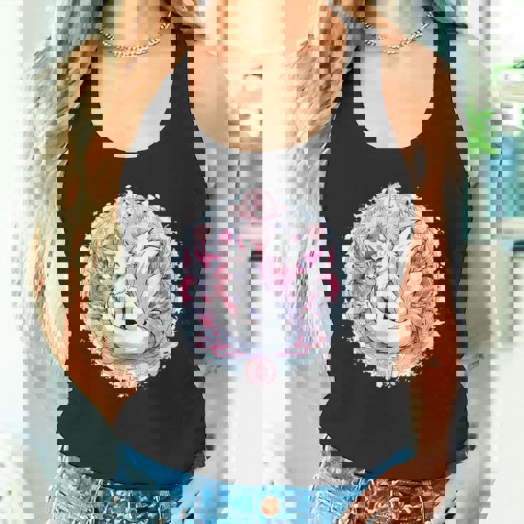 キツネ かわいい コスチューム 九尾狐 ドラゴンズ タンクトップ